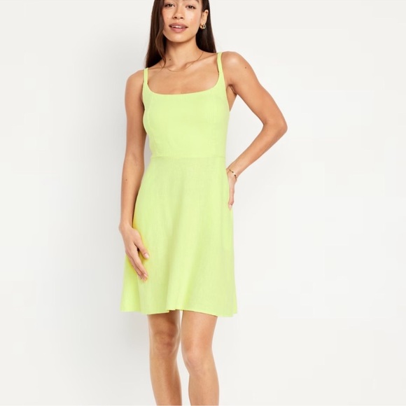 Bright Yellow Sleeveless Dress - Picture 1 of 4